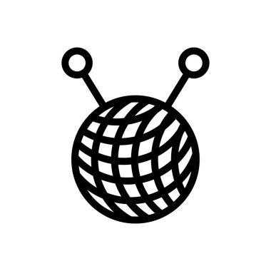 yün vektör ince çizgi simgesi