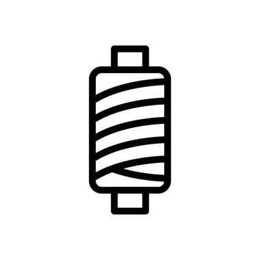 İp vektörü ince çizgi simgesi