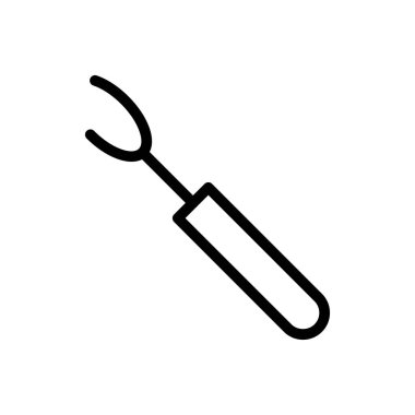 Örgü vektörü ince çizgi simgesi