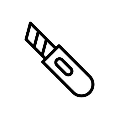 vektör ince çizgi simgesini kes