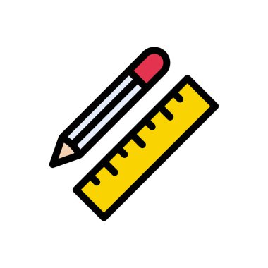 ölçekli vektör düz renk simgesi