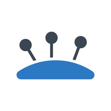 Örgü vektörü kabartma renk simgesi