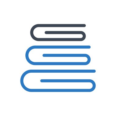 Katlanmış vektör renk simgesi