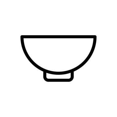 pirinç vektörü ince çizgi simgesi