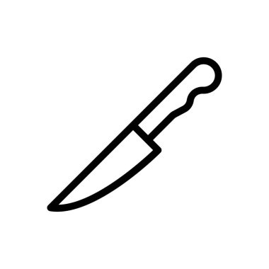 vektör ince çizgi simgesini kes