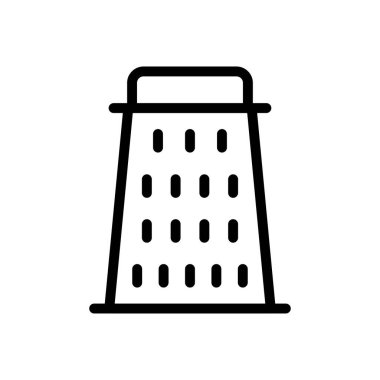 Peynir vektörü ince çizgi simgesi