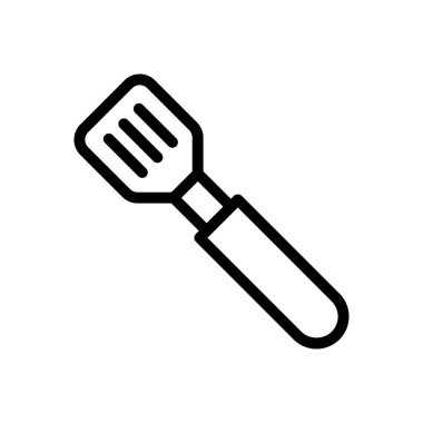 Mutfak vektörü ince çizgi simgesi