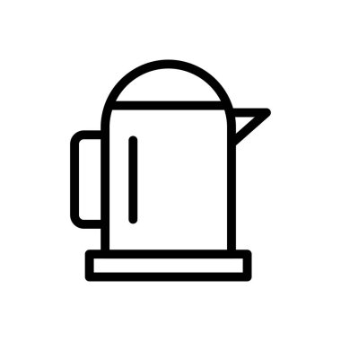 Su vektörü ince çizgi simgesi