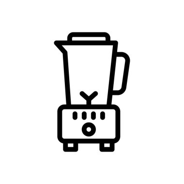 Karıştırıcı vektör ince çizgi simgesi