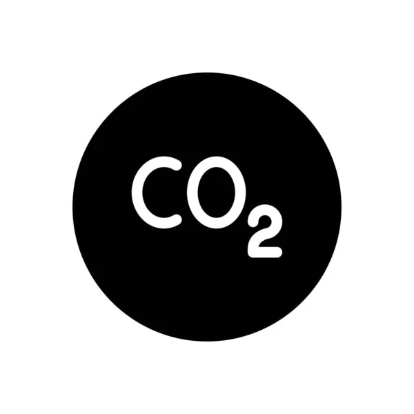 二酸化炭素ベクトルグリフフラットアイコン — ストックベクタ