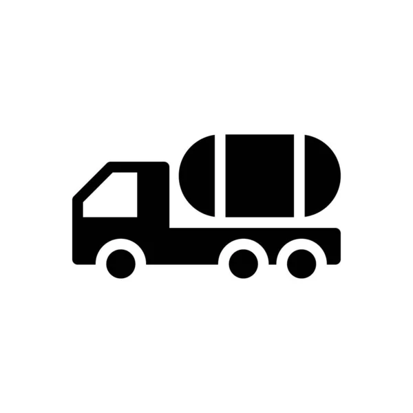 Truck Vector Glyph Flat Icon — Stock Vector