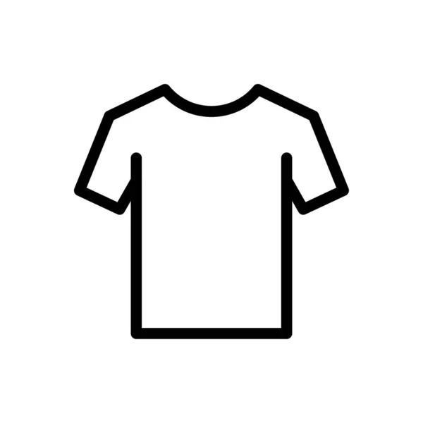 Shirt Vector Thin Line Icon — Stock Vector