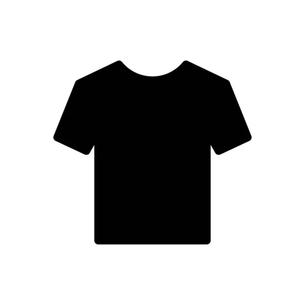 Koszulka Wektor Glif Płaski Ikona — Wektor stockowy
