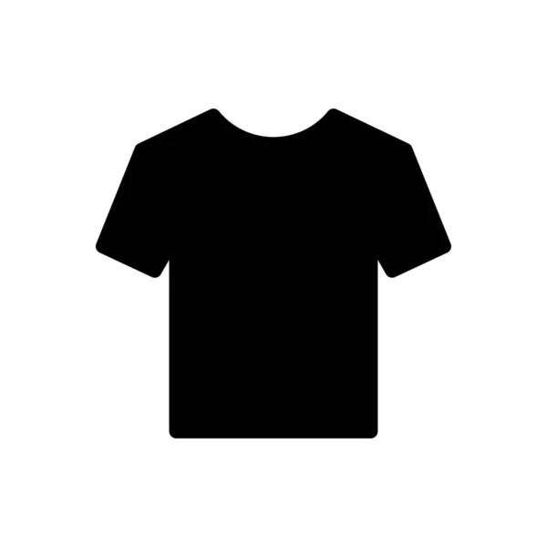 Camisa Vector Glifo Icono Plano — Vector de stock