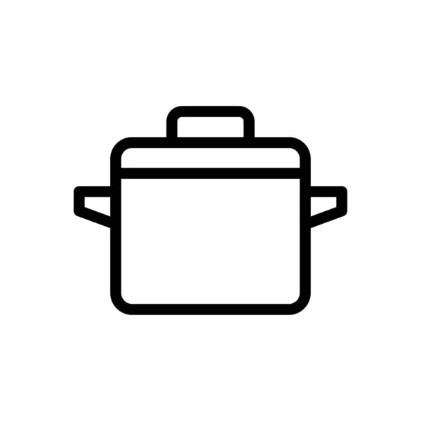 Cooking Vector Thin Line Icon — Stock Vector