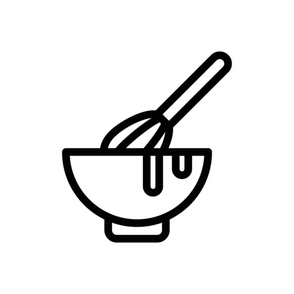 Mixer Vector Dunne Lijn Pictogram — Stockvector