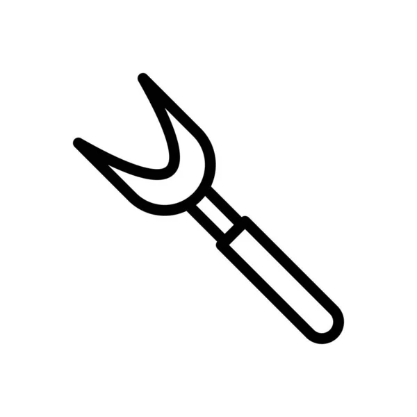 Utensilien Vektor Thin Line Symbol — Stockvektor