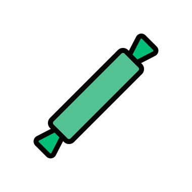 pin vektörü düz renk simgesi