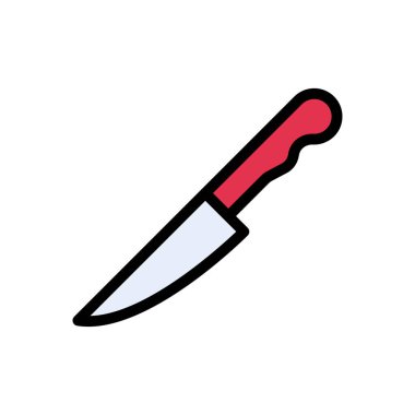 vektör düz renk simgesini kes