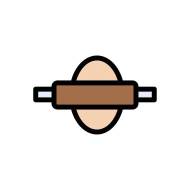 pin vektörü düz renk simgesi