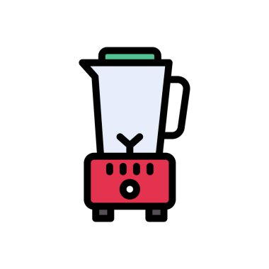 Karıştırıcı vektör düz renk simgesi