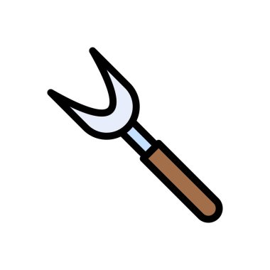 utensils vektör düz renk simgesi