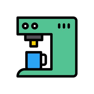 yapıcı vektör düz renk simgesi