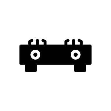 Mutfak vektörü simgesi düz simgesi