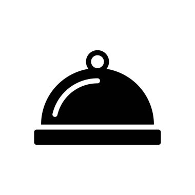 yiyecek vektörü kabartması düz simge