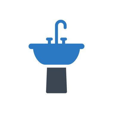 Musluk vektörü renk simgesi