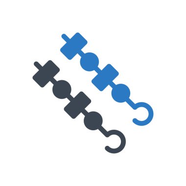 Kebap vektör kabartma renk simgesi