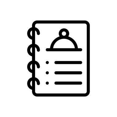 Otel vektör ince çizgi simgesi