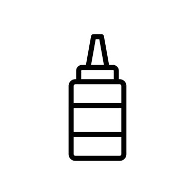 sos vektörü ince çizgi simgesi