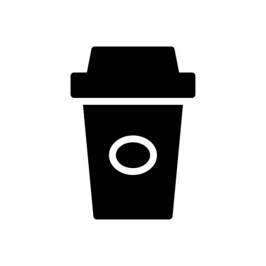 Kağıt bardak vektör düz simge