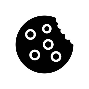 bisküvi vektör kabartması düz simge