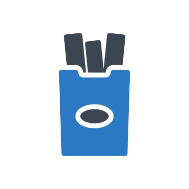 fast food vektör renk simgesi