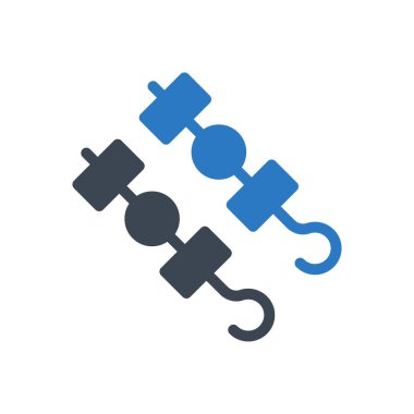 Barbekü vektör renk simgesi