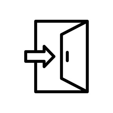 vektör ince çizgi simgesini aç