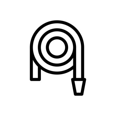 Su vektörü ince çizgi simgesi