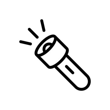 ışık vektörü ince çizgi simgesi