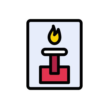 Avcı vektörü düz renk simgesi