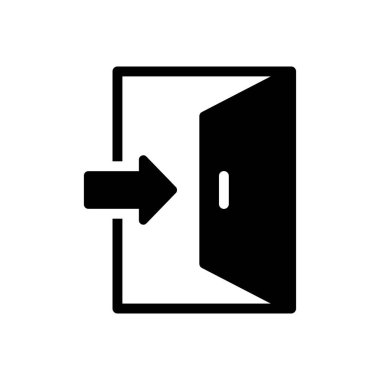 vektör düz simgesini aç