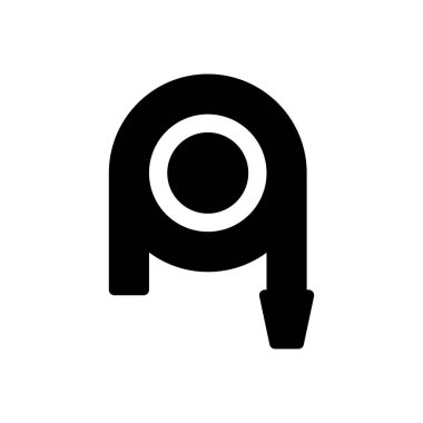 su vektörü kabartması düz simge