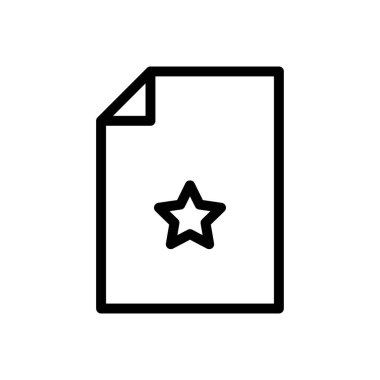 favori vektör ince çizgi simgesi