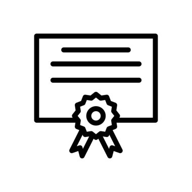 derece vektör ince çizgi simgesi