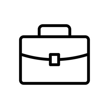 görev vektörü ince çizgi simgesi