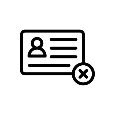 kart vektörü ince çizgi simgesi