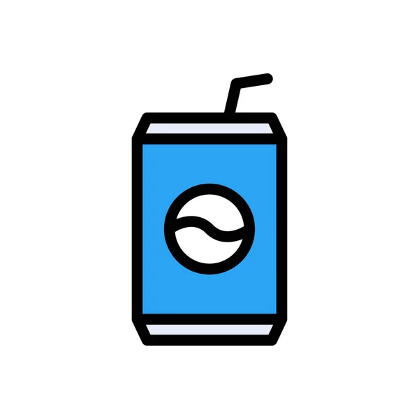 Beverage Vector Flat Color Icon — Stock Vector