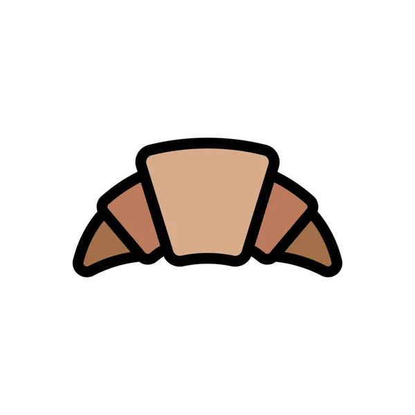 Brot Vektor Flache Farbe Symbol — Stockvektor