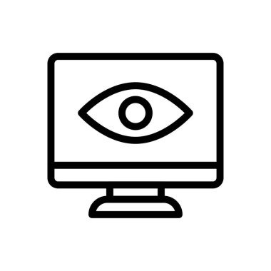 görünür vektör ince çizgi simgesi